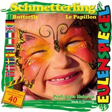 Eulenspiegel 3221 sonst. Stifte Schmink Motiv Set Schmetterling