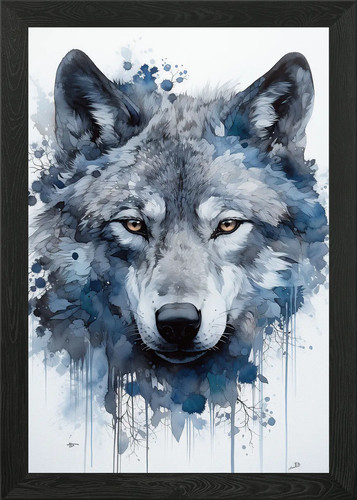 Roaming free wolf poster - roaming,