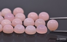 Opal rosa rund Cabochon 3 mm