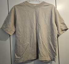 H&M Basic Gr. S Shirt beige Frauen Damen Bluse Fashion Style Denim Sommer