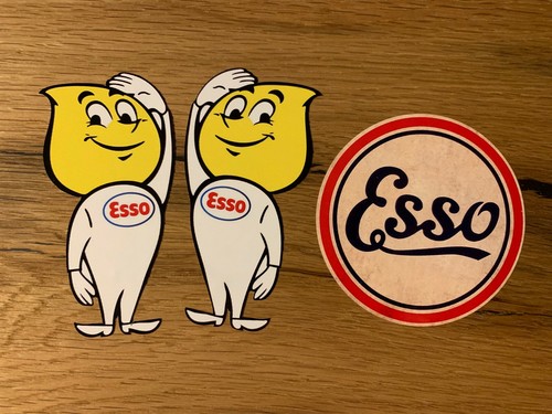 Esso aufkleber vintage - 2x,