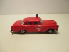 PREP Modellauto Mercedes Benz 220 FEUERWEHR FRANKFURT W111 H0 1/87 Heckflosse