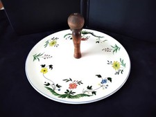 Käseplatte aus Steingut von Gien Modell "Paradiesvögel"