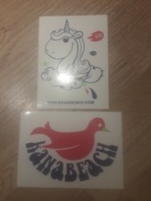 2 alte Kanabeach Aufkleber