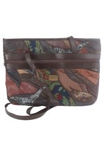 MARC CHANTAL Umhängetasche Damen Mehrfarbig Leder Textil Bohème Ethno Vintage