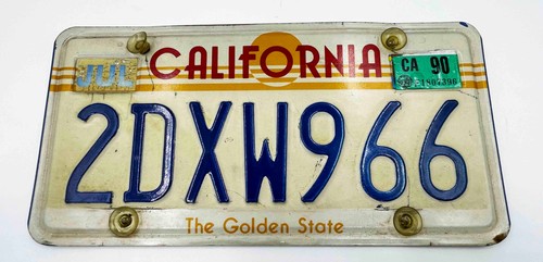 Kennzeichen california 2dxw966 - kennzeichen,