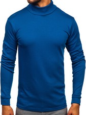 Pullover Sweater Sweatshirt Rollkragen Classic Men Unifarben Herren BOLF Casual