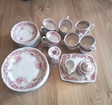Villeroy & Boch Valeria Rot Kaffee Service  12 Pers. 40-teilig
