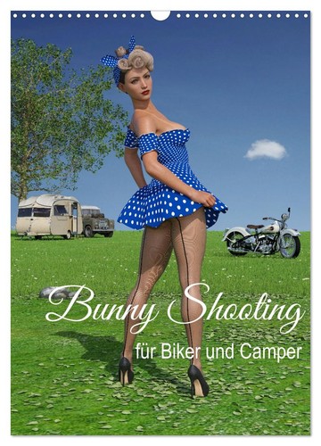 Bunny shooting wandkalender - bunny,