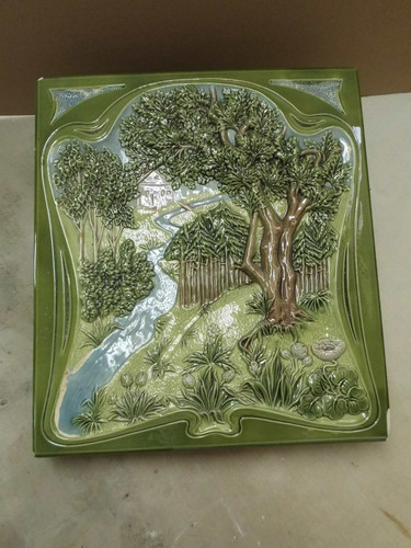 Antike ofenkachel mit relief - ofenkachel,