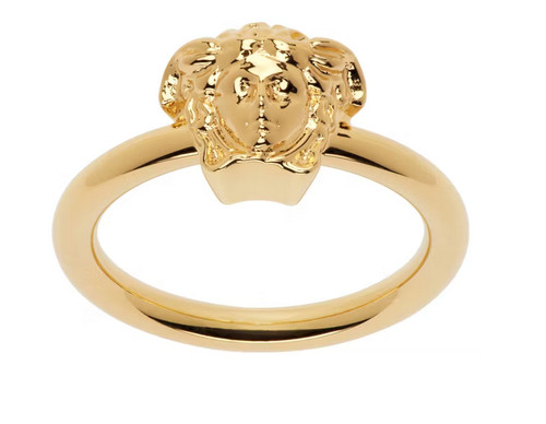 Versace medusa ring gold - medusa,