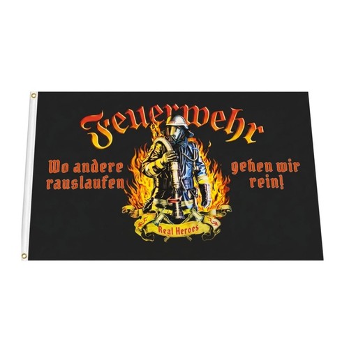 Fahne feuerwehr real heroes - fahne,