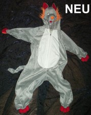 KOSTÜM der böse Wolf Kinderkostüm 92-98 KARNEVAL FASCHINGSKOSTÜM