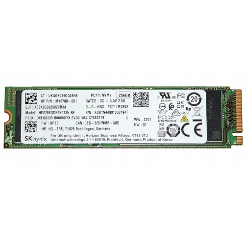 Hynix 256gb nvme pc711 - 256gb,