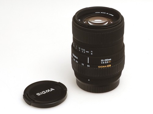Sigma zoomobjektiv 200mm - sigma, 55-200mm