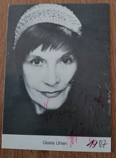  Autogramm Gisela Uhlen(1919-2007),Deutsche Schauspielerin
