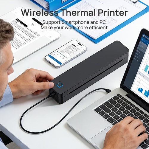 Tragbarer thermodrucker - a4,