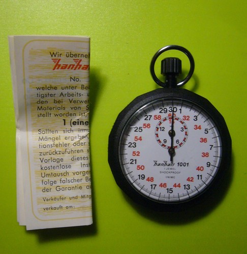 Hanhart 1001 stoppuhr 10s - hanhart, 1/10s