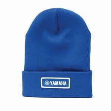 Yamaha Racing Beanie Mütze blau Yamaha Logo Beanie Hat Front Patch