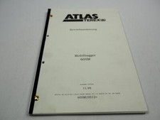 Atlas Terex 605M Mobilbagger Betriebsanleitung 1999