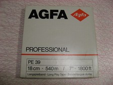 1x Agfa Tonband PE 39 HiFi Professional Tape 18cm Spule neu in OVP, für AKAI