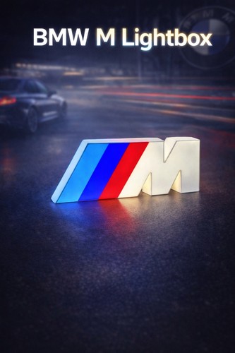 Bmw led lightbox logo - led,