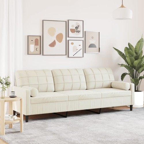 Sitzer sofa mit zierkissen - mit,
