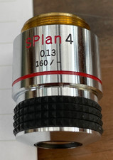 Olympus SPlan 4x  /  0.13  160/- SPlan  Microscope Objective Achromat