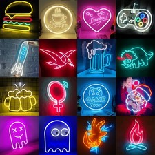 Neon LED Schild USB Licht Wand Deko Leuchte Gaming Setup Streamer Beleuchtung