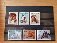 Polen 1989 Pferde  Tiere Wildtiere ** postfrisch