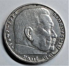  3. Reich 2 Reichsmark 1937 A Silber Paul.v. Hindenburg  vz-st/ xf-unc & Kapsel