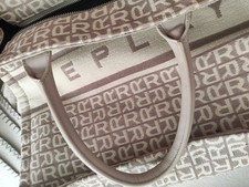 REPLAY Stofftasche Groß Damen Tasche Beige Casual-Look Shopper UVP 149€ Wie Neu 