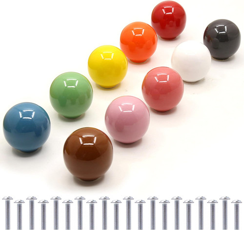 Keramik knöpfe stück bunt - 10,
