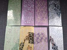 Glitzer Sticker Konturensticker Sticker  8 Bögen Metallic 