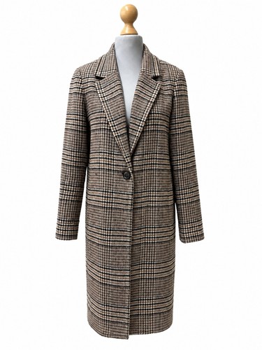 Karierter wollmantel 38 - karierter,