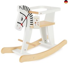 Bieco Holz Schaukelpferd ab 1 Jahr | Schaukeltier Baby | Holz Pferd Schaukel