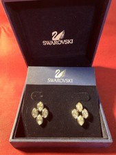 Swarovski Original Ohrringe, je 4 weiße Kristalle