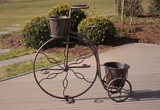 Blumen-Fahrrad Antik Metall