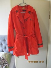 dunkeloranger Trenchcoat von Pia Jessen Größe 44