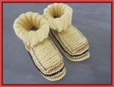 ?? SALE ??Babyschuhe  gestrickt "nicht gehäkelt" gelb
