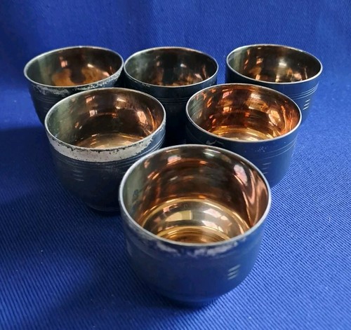 Schnapsbecher versilbert - 6,