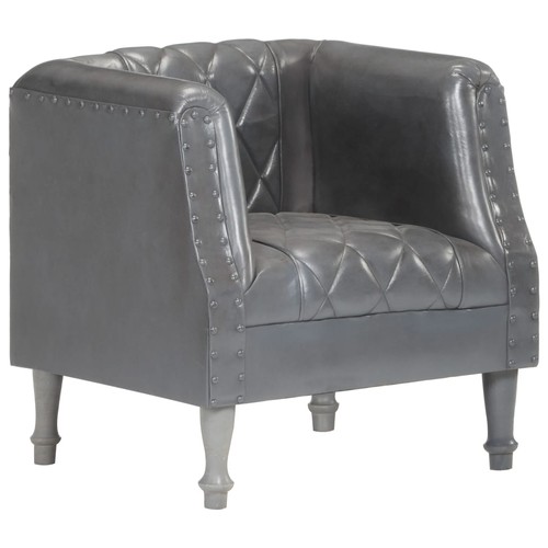 Sessel grau echtes - grau,