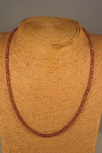 Padparadscha saphir kette - padparadscha,