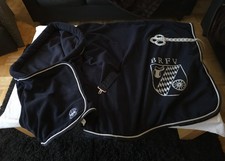 HKM Abschwitzdecke  155 Cm, mit Brustlatz, Dunkelblau