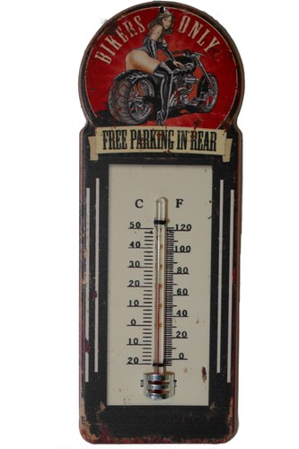 Blech thermometer biker - "biker, only"