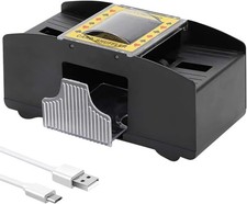 KBIBCK Automatischer Kartenmischer, 2 Decks, Automatische Karten-Mischmaschine
