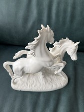 Porzellan Figur Pferde Wilde