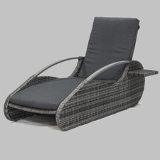 Lounger Alassio Sessel Stuhl Liege Sonnenliege Relaxliege Gartenliege inkl. Kiss