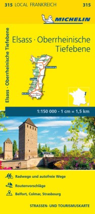 Michelin karte elsass - michelin,