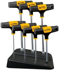 Felo Schraubendreher Steckschlüssel Satz 7-tlg T-Griff SW 8 -10 -13/HEX 3-4-5-6